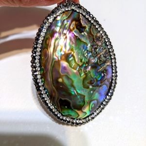 Large abalone pendant